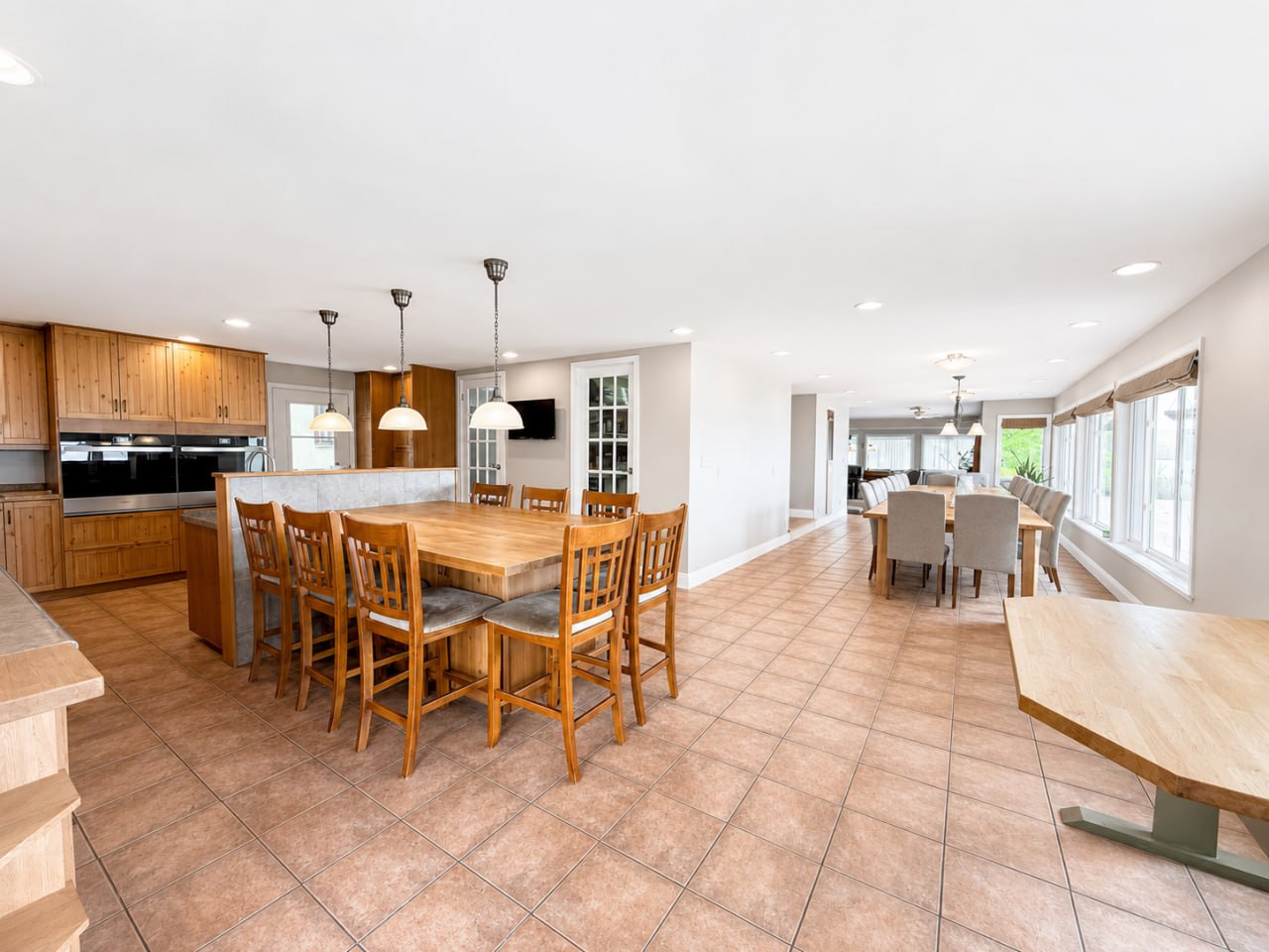 Main residence open-plan kitchen and dining area
